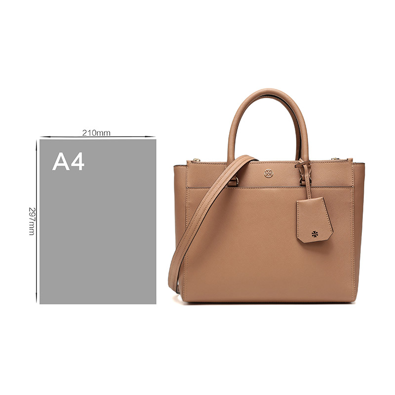 tory burch 托里·伯奇 奢侈品 tb女包 robinson系列白色皮革手提单肩