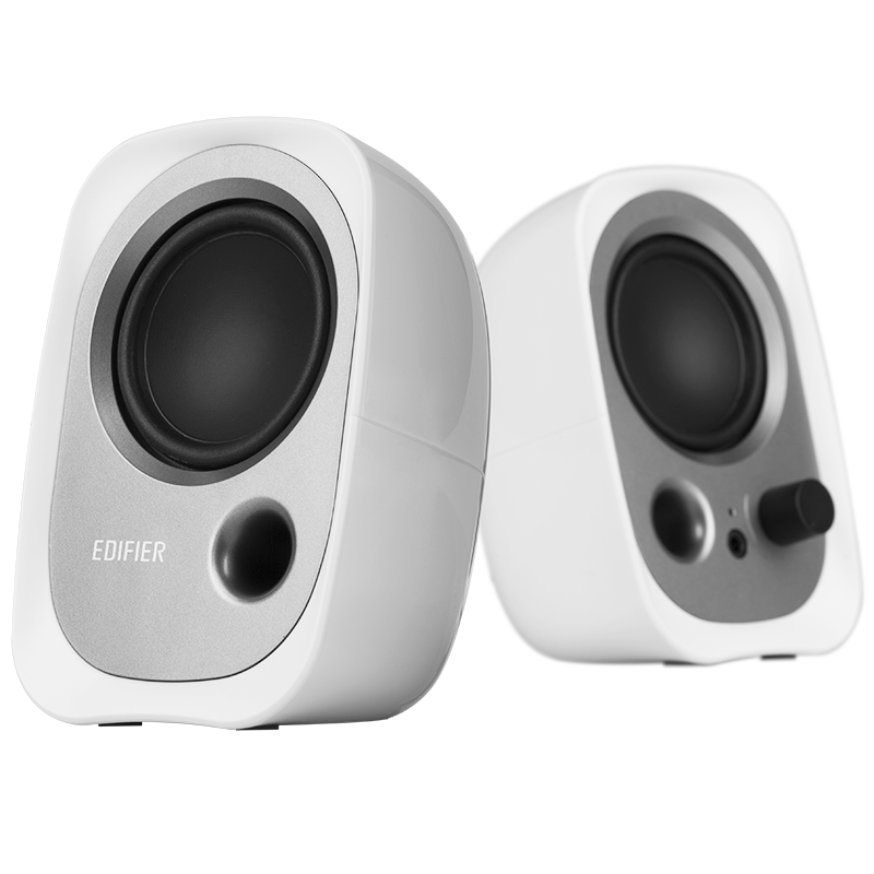EDIFIER R12U Stylish Appearance, Pure Sound Quality, Entry-Level Mini 2.0 Desktop Speakers, Laptop Speakers, Computer Speakers, White