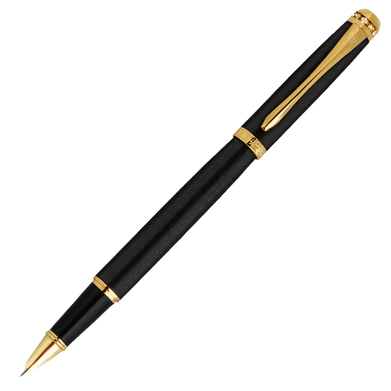 HERO Fountain Pen Gift Box Set, High-End Exquisite Adult Handwriting Practice Birthday Business Gift, 1520 Single Pen, Velvet Sand Black