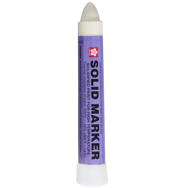 SAKURA Solid Paint Marker White, Marking Pen, Waterproof, Light-Resistant, Heat-Resistant, Can Be Written in Water, Industrial And Architectural Use Pen [Imported from Japan]