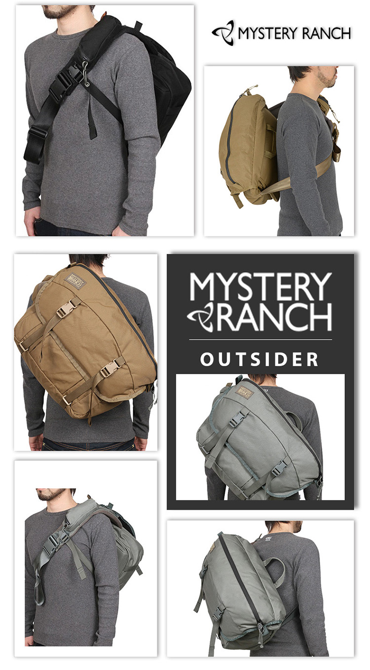 Mystery Ranch神秘牧场 Outsider潮流双肩包斜背包手提包都市时尚背包男休闲运动包Black黑色-京东