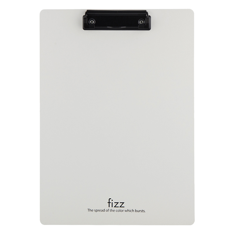 Fizz Metal Strong Board Clip A4 Thickened PP Material/ Writing Pad/ Hard File Folder/ Office Supplies/ Student Stationery/ Document Folder White A6383