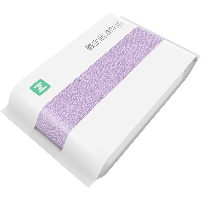 A-Life Thick Large Bath Towel, Sealed Class A Pure Cotton Absorbent Adult Bath Towel, Soft Unisex Large Bath Towel, Purple