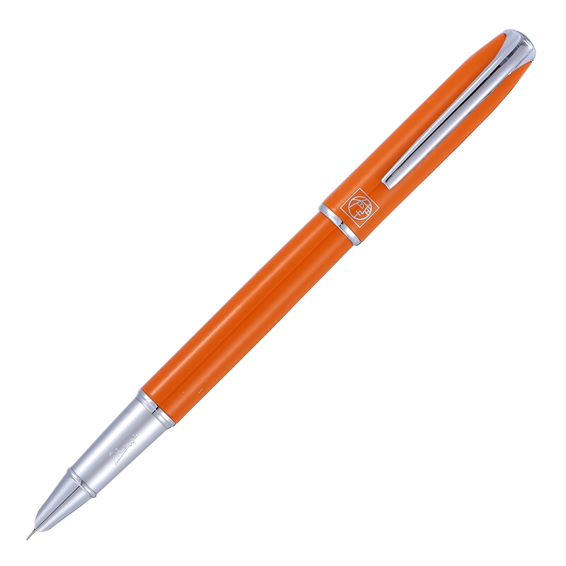 Pimio Fountain Pen, Signature Pen, Financial Extra Fine 0.38mm, Business Office Gift, Adult Student Handwriting Practice, Gift for Men And Women, Mid-Autumn Festival Present, Malaga Series 916, Orange Yellow
