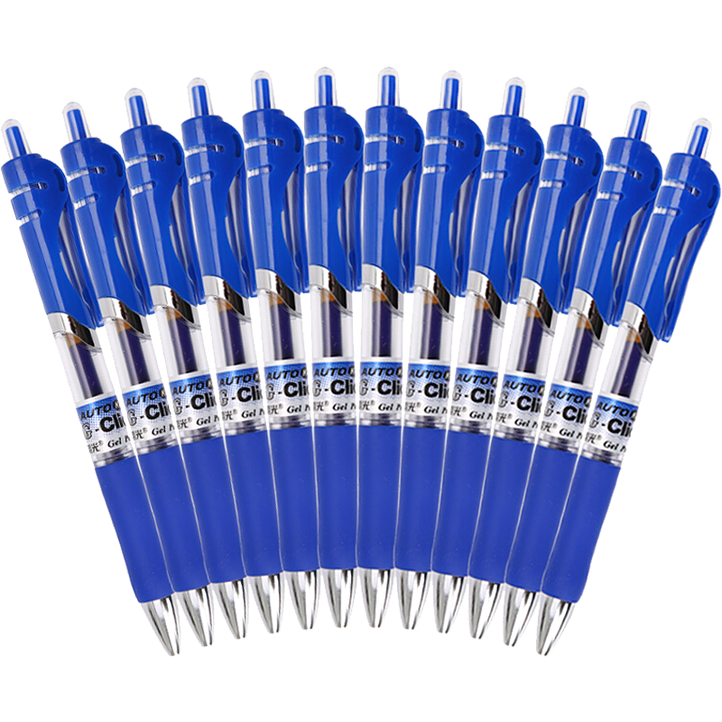 M&G Stationery K35 Retractable Gel Pen, Student 0.5mm Signature Pen, Business Bullet Tip Pen, Doctor Prescription Pen, High-Quality Office Supplies, Blue, 12 Pens/box