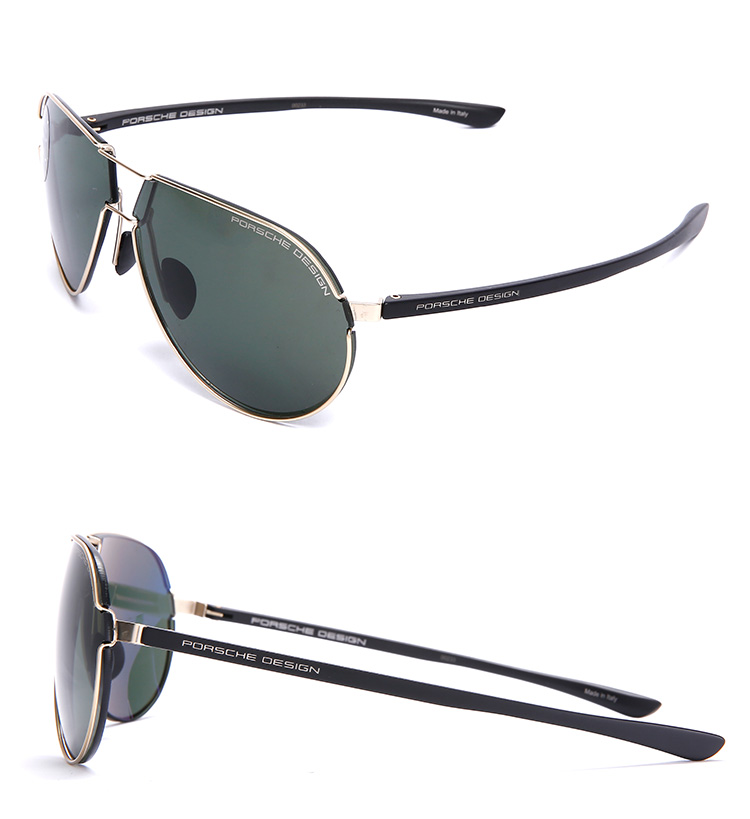 porsche design保时捷太阳眼镜男女双梁复古经典蛤蟆镜生物钢p8617