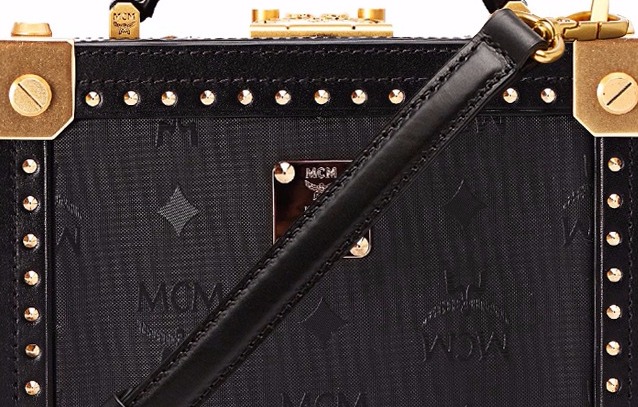 mcm 女士黑色pvc手提单肩包 mwr 6abn02 bk001