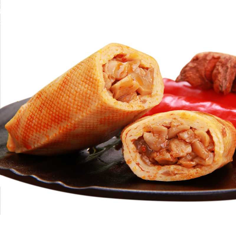 张飞夹心豆卷五香味158g四川特产豆腐干休闲办公室零食豆干解馋小吃