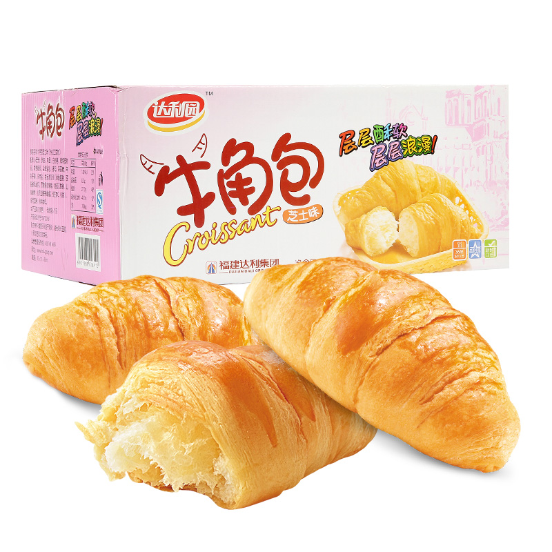 达利园面包牛角包芝士味2斤可颂代餐休闲零食学生营养早餐