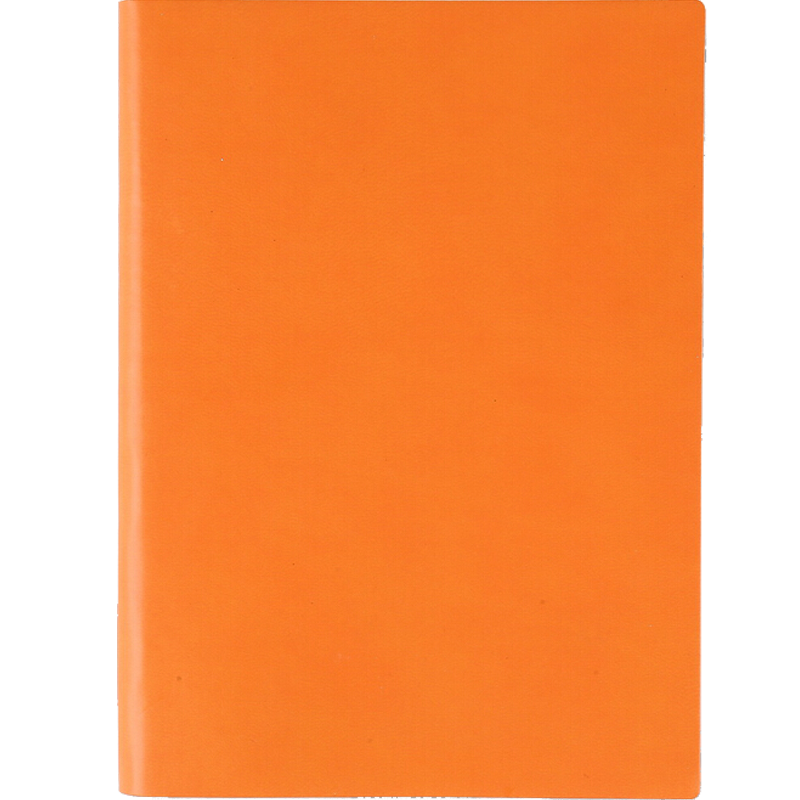 TRNFA TB-C195 Colorful Fashionable Imported Color-Changing PU Notebook, High-End Business Journal, Soft Leather Notebook, Creative Office Stationery (Orange Yellow 16K)
