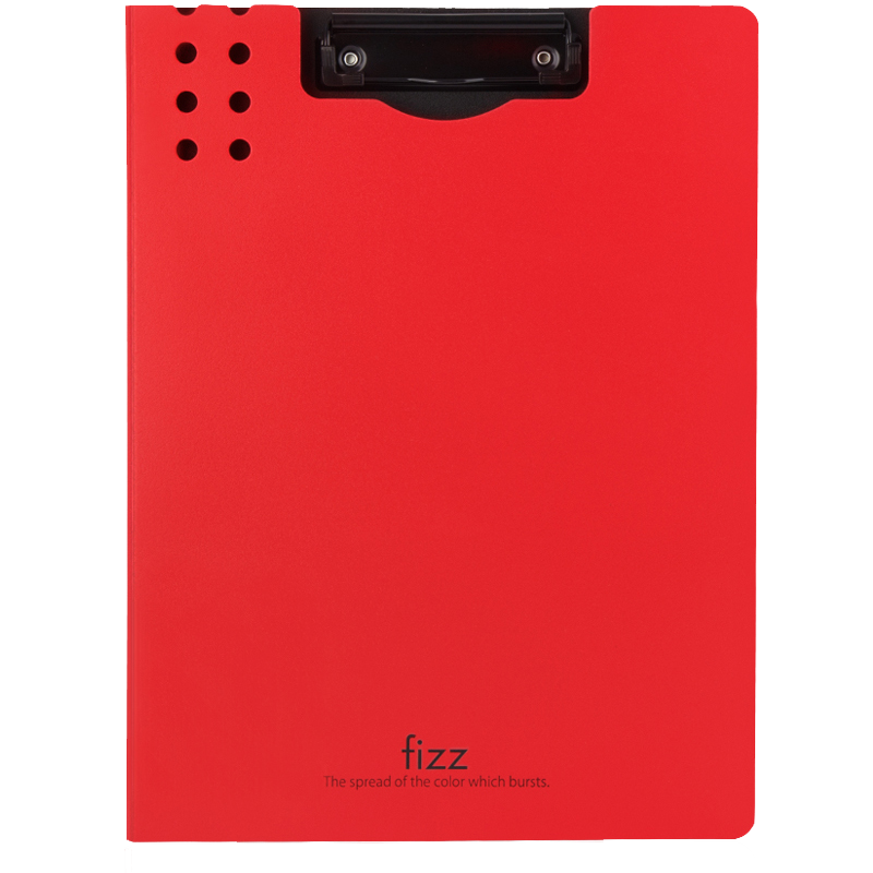 Fizz High-Quality A4 Vertical Thickened Hard File Folder/Tab Folder/Colorful Document Folder/Office Supplies Poetry Recitation Contract Folder Exam Paper Storage Folder Red A6381