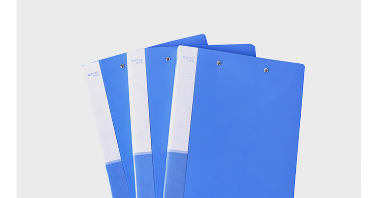 DiLe Premium Series Stationery Double Clip File Folder with Insert Pages, A4 Double Strong Clips, Business Document Organizer, Exam Paper Holder, Office Supplies, 1104 Blue 20