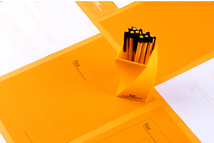 飞兹(fizz)简约创意笔筒学生文具/办公收纳用品x系列 橙色fz210005