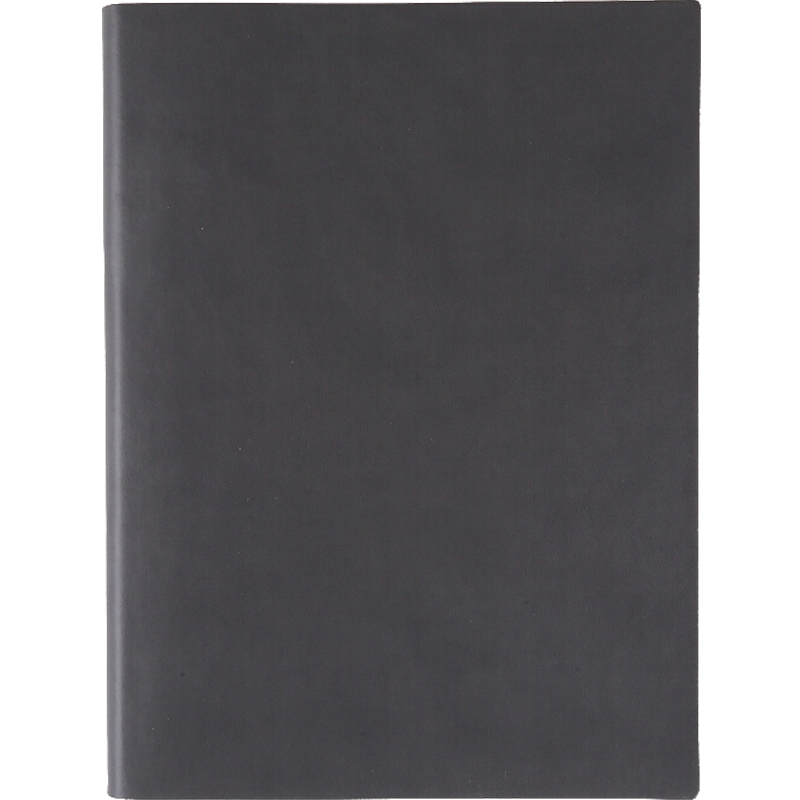 TRNFA TB-H196 Colorful Fashionable Imported Color-Changing PU Notebook High-End Business Journal Soft Leather Cover Memo Pad Creative Office Stationery (Light Gray 32K)