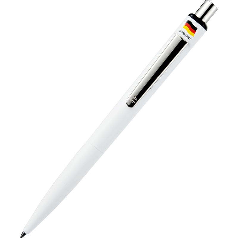 Schneider [Back to School] Gel Pen for Students' Exams And Adults' Office Use, Retractable Signing Pen, Water-Based Ink, 0.5+mm Black Refill, K1 White Barrel with Black Tip