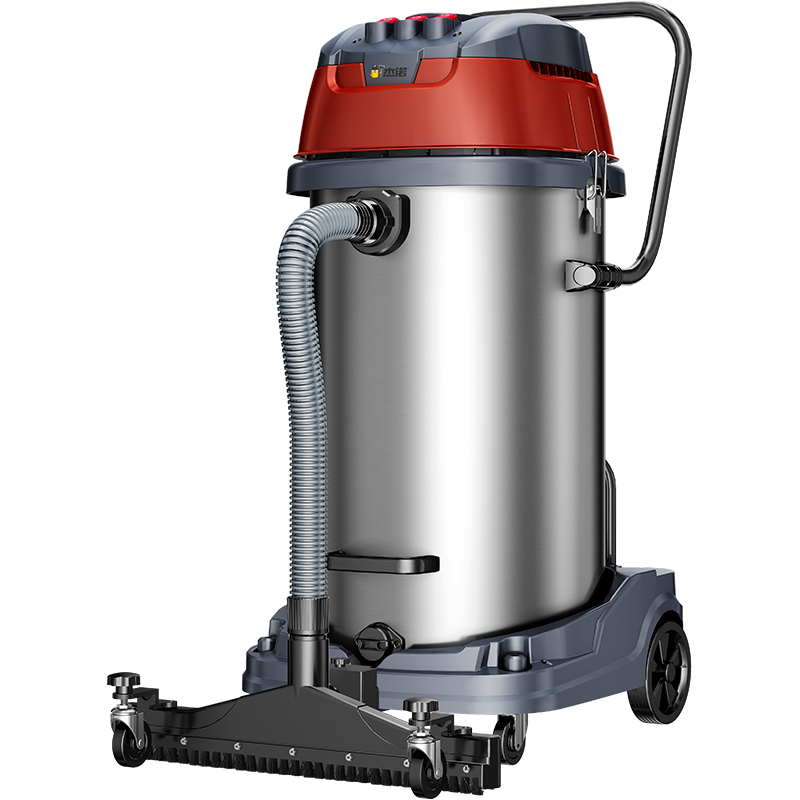 Jienuo 4800W High-Power Wet And Dry Commercial Industrial Large Barrel Vacuum Cleaner with Strong Suction for Hotels And Factories JN-701 Side Push And Edge Suctio