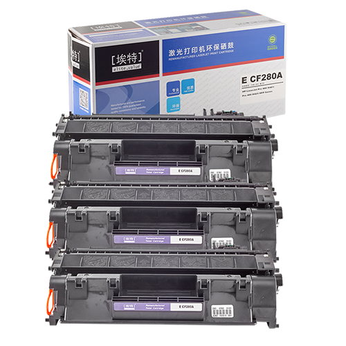 埃特（elite_value）E CF280A 黑色硒鼓三支装 (适用惠普 LaserJet Pro 400 M401a/n/d/dn/M425dn/M425dw)-京东