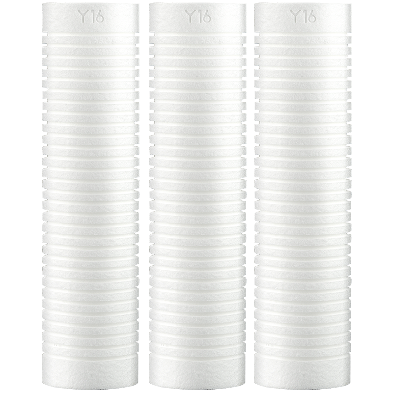 3M Water Purifier, Household Water Filtration System, Pre-Filter Y16 PP Cotton Filter Cartridge Set (Pack of Three)