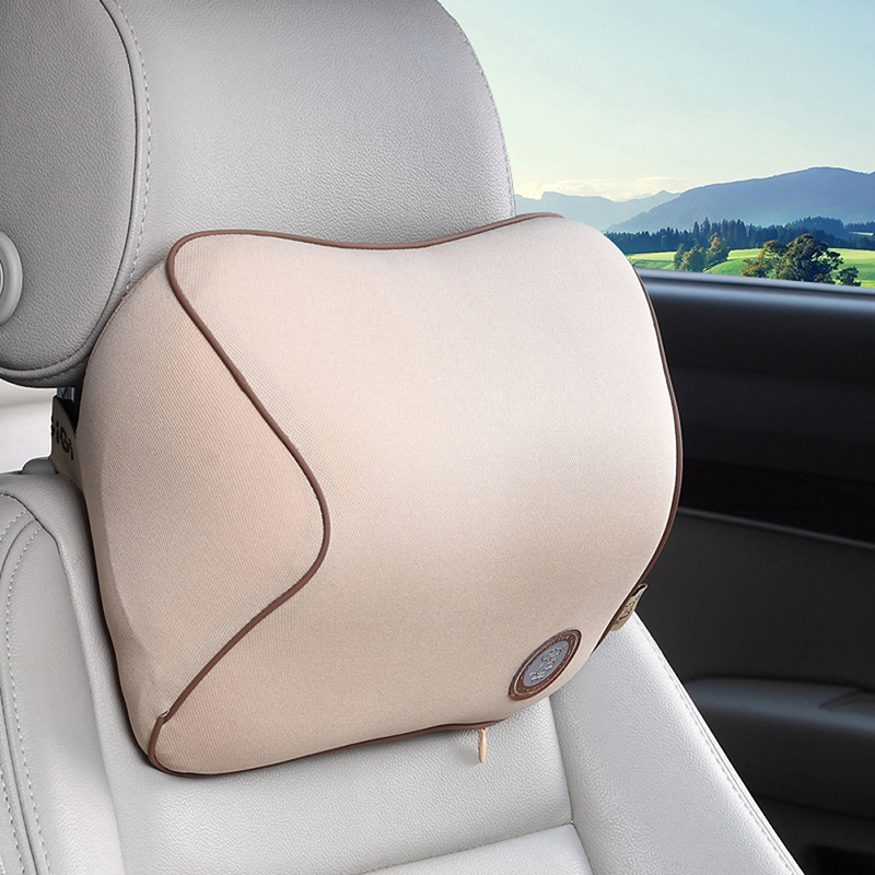 Подушка под голову GiGi G-1107 Space Memory Foam, автомобильная, для водителя, бежевая