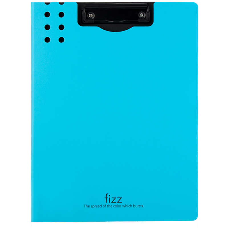 Fizz High-Quality A4 Vertical Thickened Hard File Folder/Tab Folder/Colorful Document Folder/Office Supplies Poetry Recitation Contract Clipboard Exam Paper Storage Folder Sky Blue A6381
