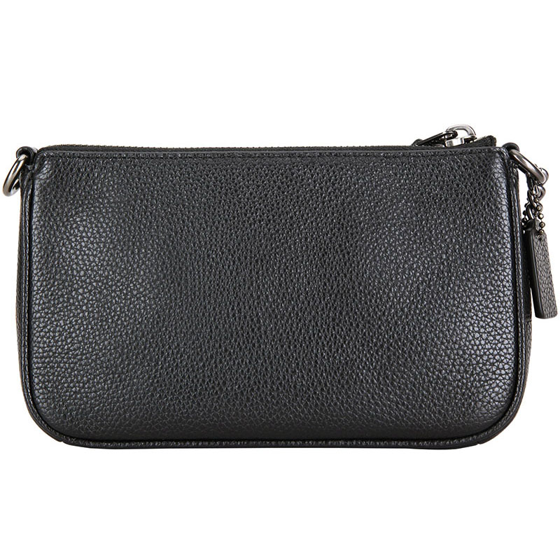 coach 蔻驰 奢侈品 女士灰色皮质手拿包手腕包 f22813 sv/f0