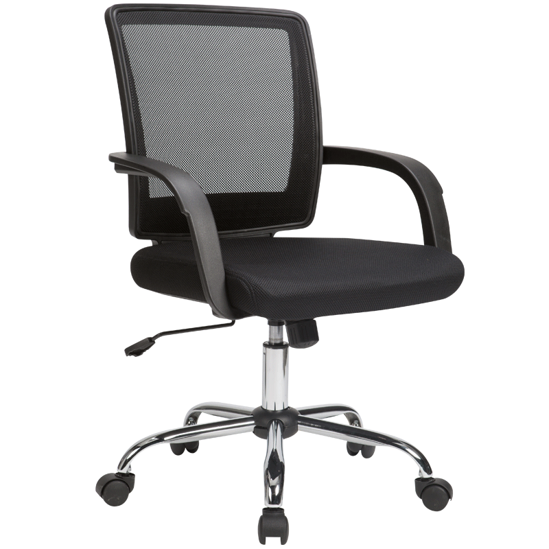 LIANFENG Computer Chair Office Chair Home Swivel Mesh Staff Chair Black W-126