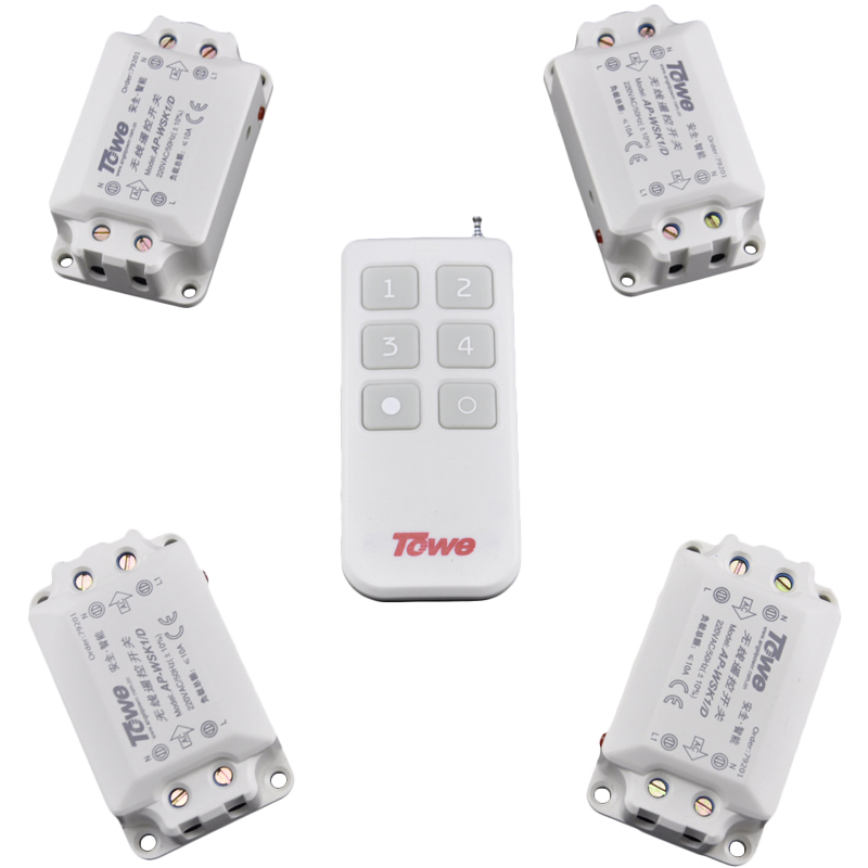 TOWE Smart Wireless Remote Control Switch for Home Use, 220V, One-To Control Switch, Wireless Remote Control for Lighting, High Power, Can Penetrate Walls, No Wiring Required, AP-WSK1/D