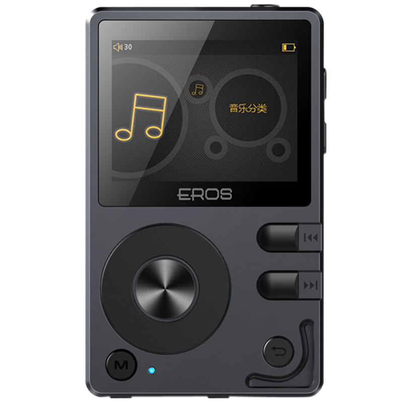 Aigo EROS Q Bluetooth Lossless MP3 Music Player, Car And Sports HIFI Audiophile DSD Card-Insert Mini Portable Player with Screen for Students, Gray