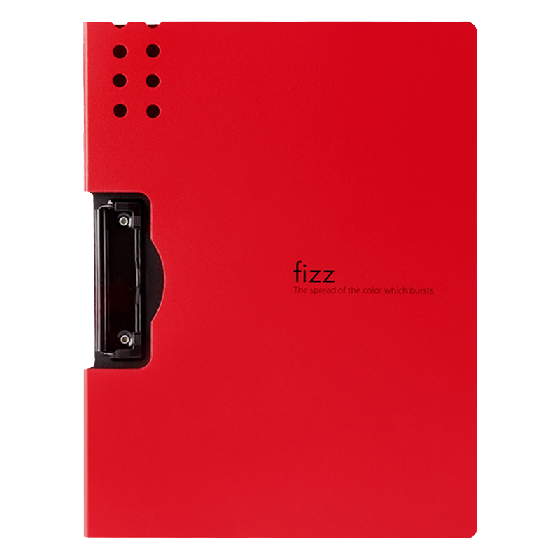 Fizz High-Quality A4 Landscape Folding Clipboard, Conference Folder, Thickened Hard File Folder/exam Paper Storage Folder/office Supplies/poem Recitation Contract Clipboard, Red A6380