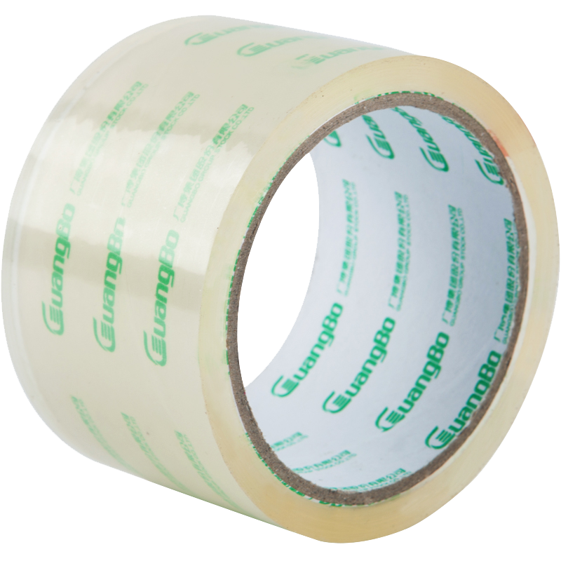 GuangBo Windproof High Transparency Packing Tape, 6 Rolls, 60mm*40y*50μm, 36.6 Meters/roll, Packing Tape, Office Stationery, FX-68