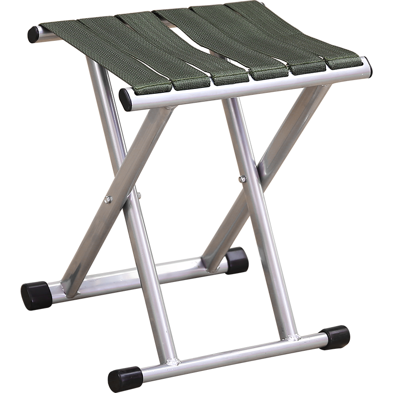 Huakaizhixing Folding Stool, Chair, Portable Outdoor Seat, Low Stool, Small Stool ZD05 Silver Large Size