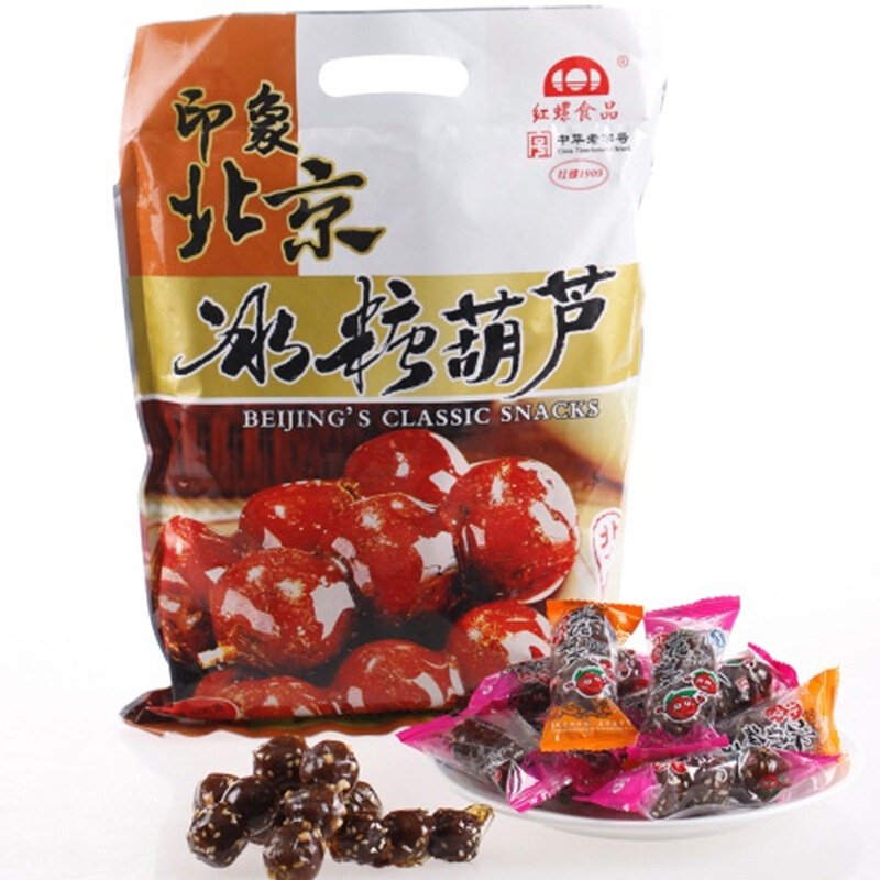 老北京特产 蜜饯果干 红螺 什锦果脯500g/袋中华老字号