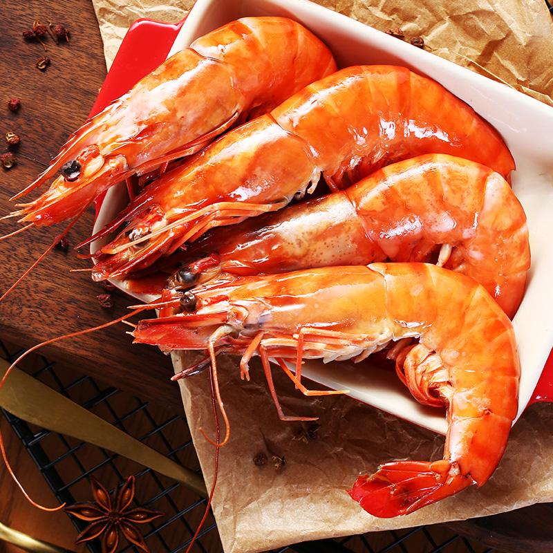 京东超市巨型泰国黑虎虾3.6斤 16/20规格 28-36只/盒 新老包装交替