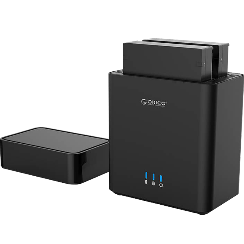 ORICO Hard Drive Enclosure, 3.5-Inch Multi-Bay, USB3.0 SATA Mechanical Hard Drive External Portable Storage Enclosure, Dual-Bay DS200U3
