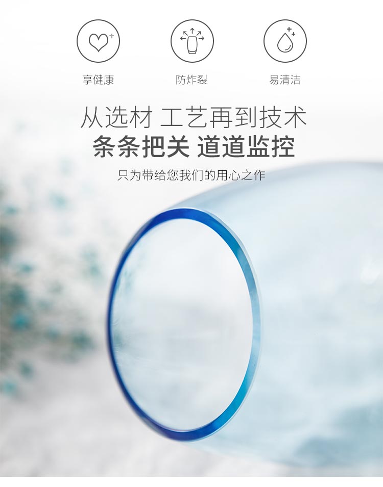 佳佰 佳佰 美式欧式冰裂玻璃花瓶 简约现代客厅玄关插花花瓶 ...-京东