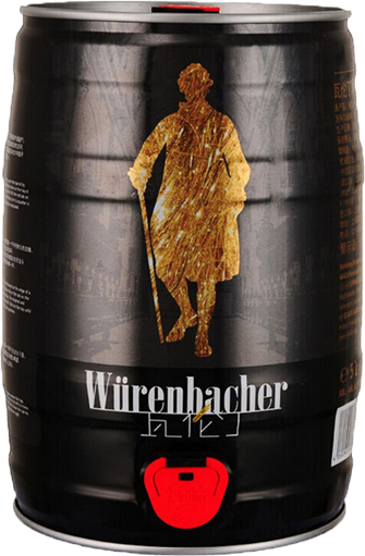 瓦伦丁(wurenbacher)黑啤啤酒5l桶德国进口焦香浓郁