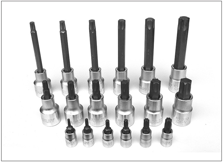 史丹利 （STANLEY） 18件套6.3MM，12.5MM系列花型旋具套筒组套 91-941-22-京东