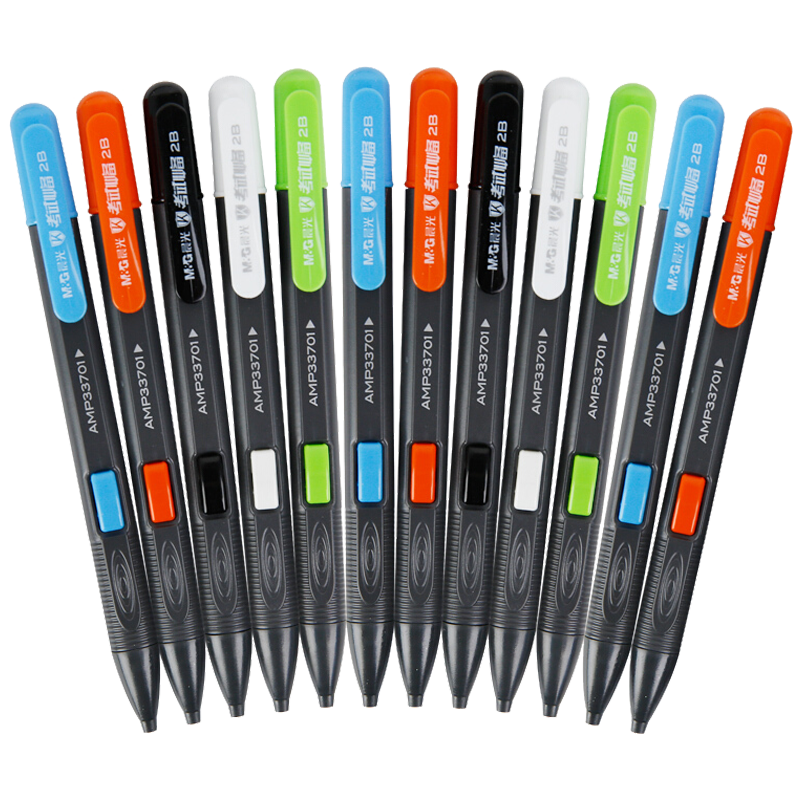 M&G Stationery 2B Exam Automatic Marking Pencil, Student Mid-Term Exam Special Automatic Pencil, Mechanical Pencil, 12 Pieces/box AMP33701