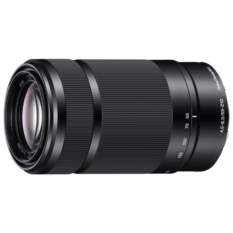 SONY E 55-210mm APS-C Telephoto Zoom Mirrorless Camera Lens, Black E-Mount, SEL55210