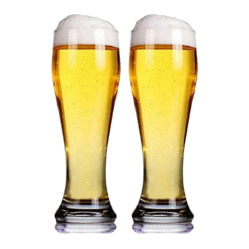 Pasabahce Beer Glasses, Imported Blown Glass, Extra Large Capacity, Lead-Free Glass, for Draft Beer, Juice, Drinks, Water Cups, 665ML, 2 Pieces, 42756