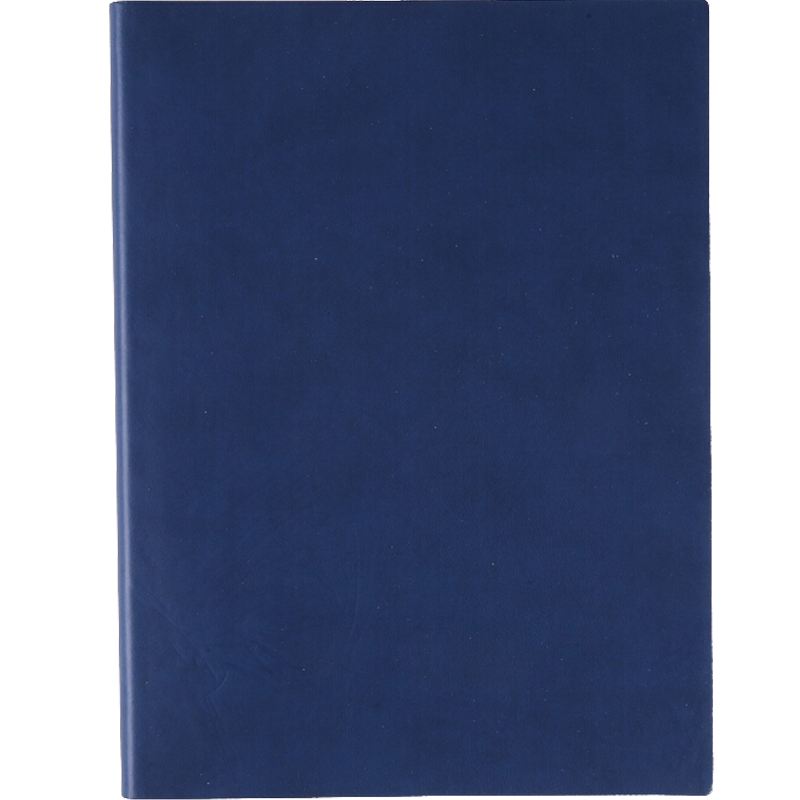 TRNFA TB-N203 Colorful Fashionable Imported Color-Changing PU Notebook, High-End Business Journal, Soft Leather Cover Memo Pad, Creative Office Stationery (Dark Blue, 32K)