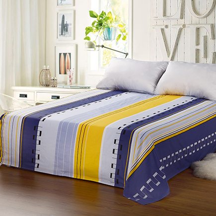 艾薇 床单家纺 纯棉被单 单人学生宿舍全棉床单 单件 长城格韵 1/1.