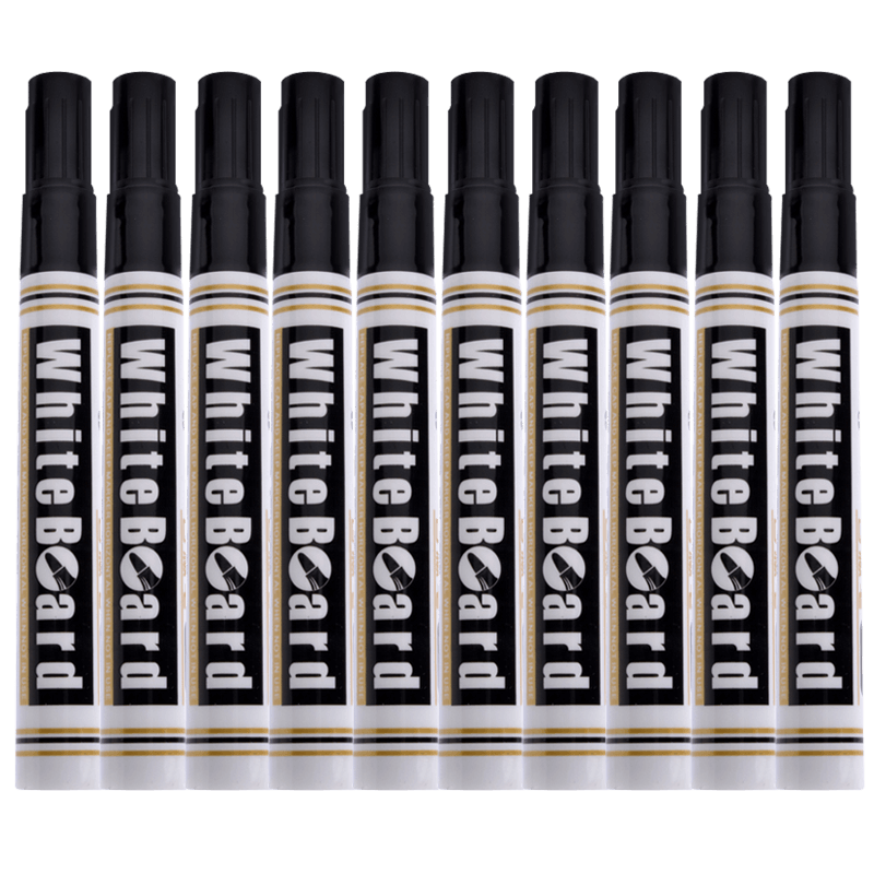 HERO Whiteboard Markers [Pack of 10], Black, 893