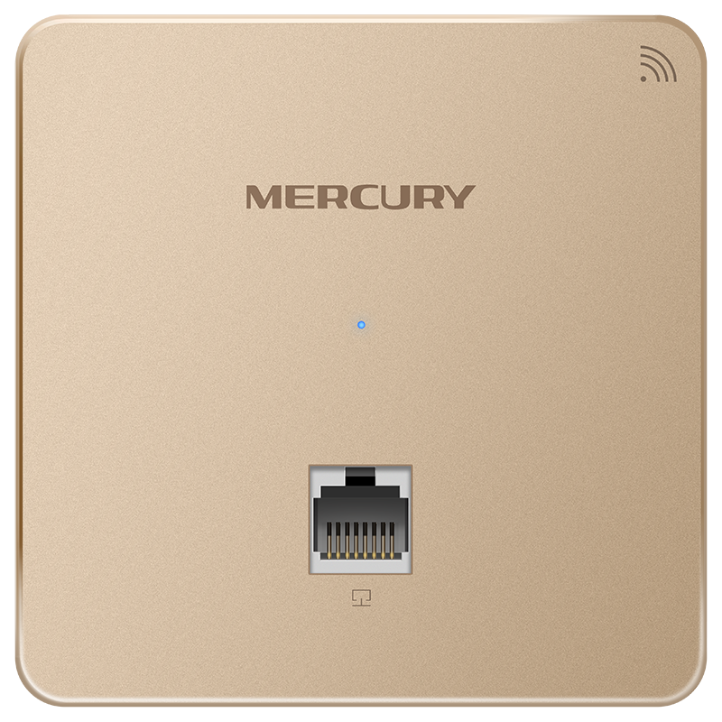MERCURY MIAP300P Gold Edition, 300M Wireless 86-Type Panel AP, Enterprise-Level Hotel Villa WiFi Access Point, POE Power Supply, AC Management