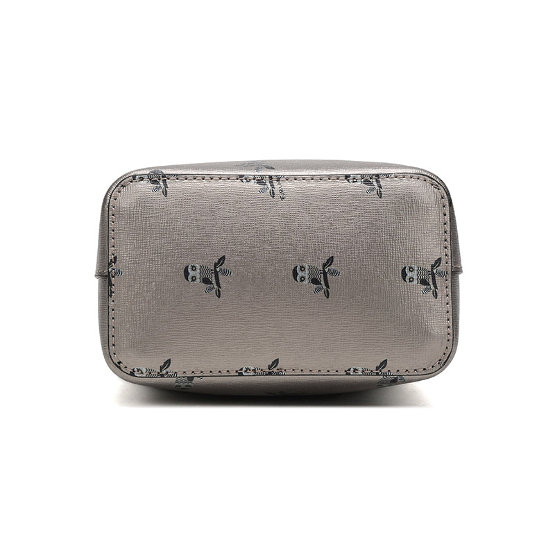 芙拉(furla) stacy 女士系列金属色猫头鹰印花皮革单肩斜挎包 921462