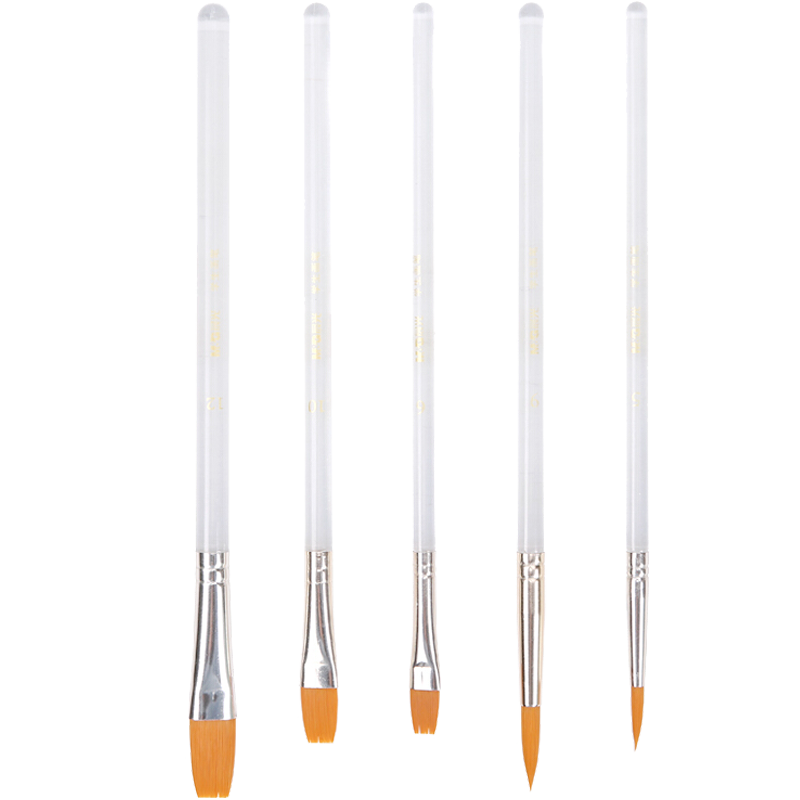M&G Stationery, 5 Multi-Size Paintbrushes, Children's Doodle Brushes, Combination Painting Set, Back-To Gift for Girls, ABH97866