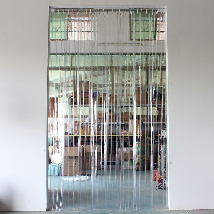 凡人慧眼 室内简易隔断帘店铺软玻璃门帘空调帘伸缩杆免打孔不损墙