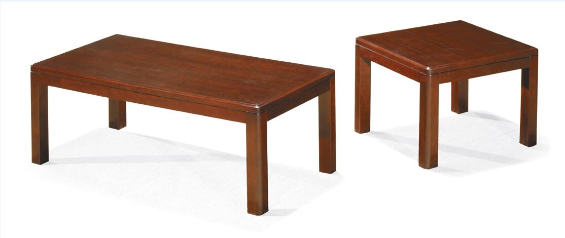 华旦 办公家具实木胡桃色茶几方形茶几  ZM-6601-京东
