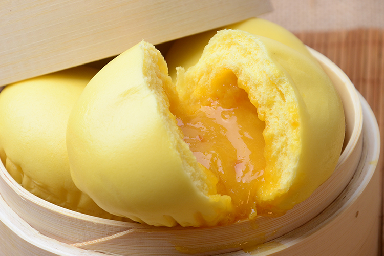 乐肴居 爆汁流沙包 240g(8只装 儿童点心 包子 京东自营)-京东