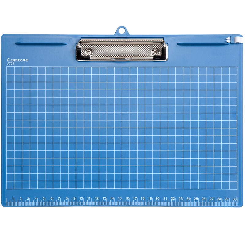 COMIX A4 Plastic File Folder, Flat Folder, Horizontal Style, Blue, Office Stationery A725